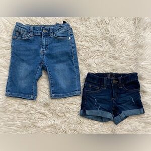 The cutest little jean shorts for girls with comfy stretch! Size 6.